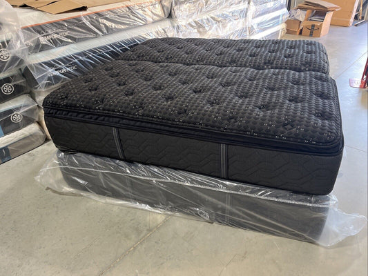 BEAUTYREST BLACK Series 3 PLUSH PILLOW-TOP Split King MATTRESS MSRP $6898.00