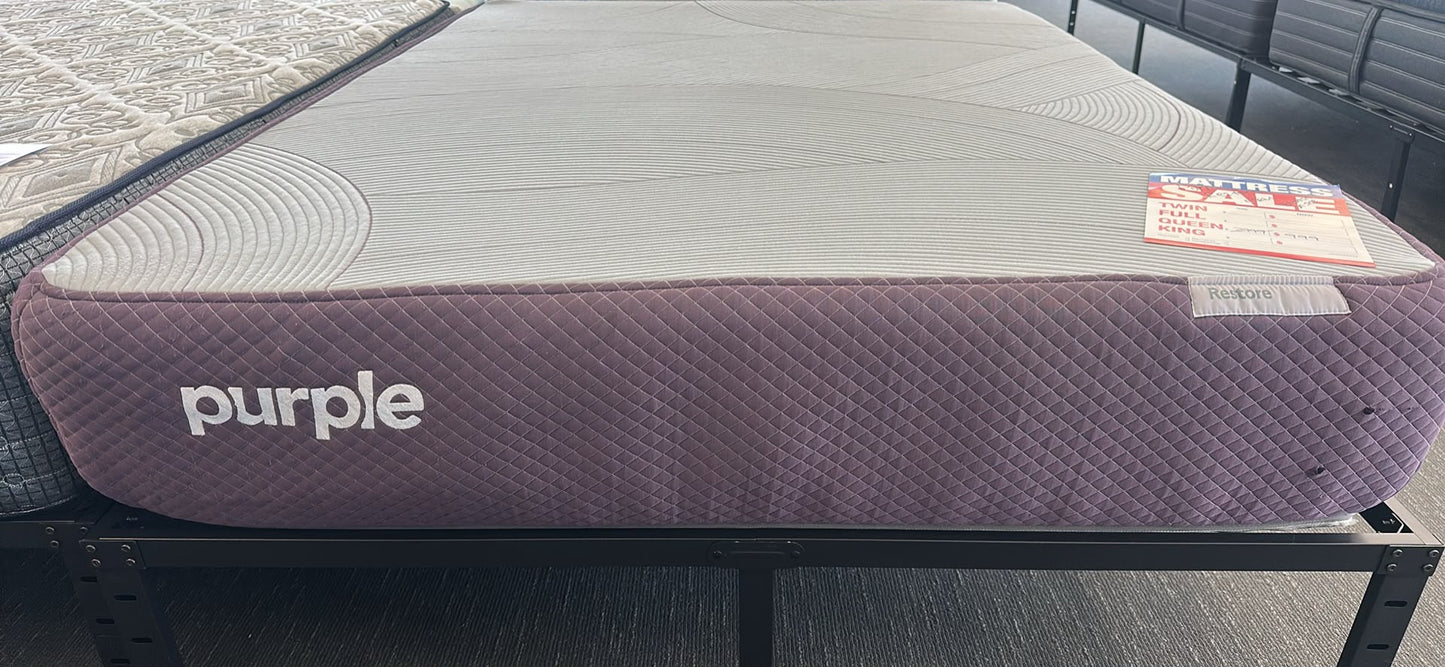 Queen Purple Restore Firm Mattress – Cosmetic Blemish – Only $999