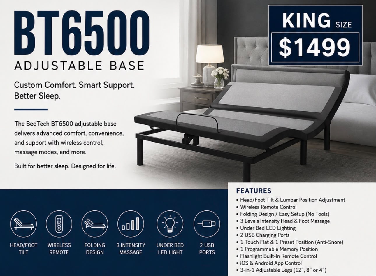 King Tempur-Pedic LuxeBreeze Firm 1.0 + Tempur-Ergo 3.0 Adjustable Base – Only $3,999!
