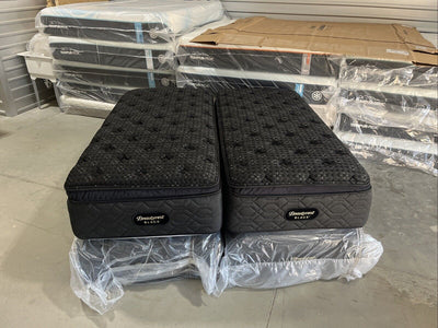 BEAUTYREST BLACK Series 3 PLUSH PILLOW-TOP Split King MATTRESS MSRP $6898.00