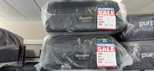 Beautyrest Black Series 3 Plush Pillow Top Split King Mattress Set – $3,699