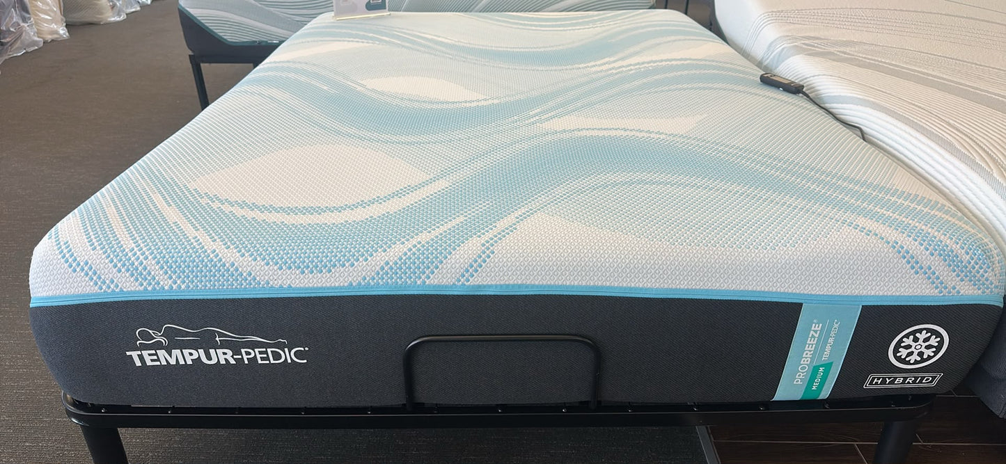 TEMPUR-Pedic PRObreeze® Medium (Non-Hybrid) Queen + BT6500 Adjustable Base – Only $3,999