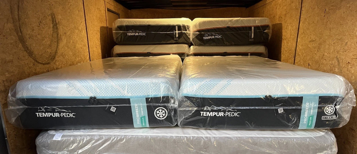 Tempur-Pedic ProBreeze® Medium Hybrid 2.0 – Split King Mattress With ProSmart Adjustable Bed Bases