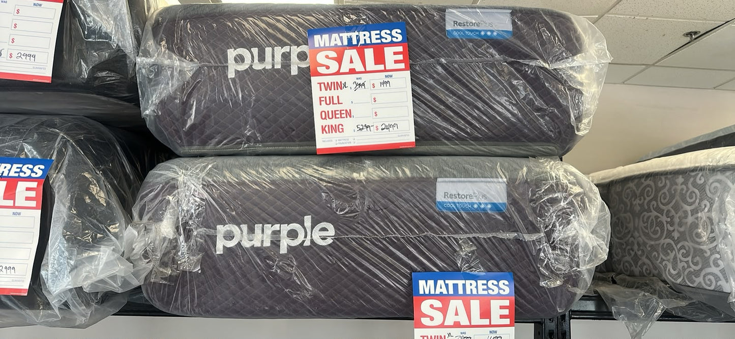 Purple RestorePlus Cool Touch Split King Mattress Set – $3,499
