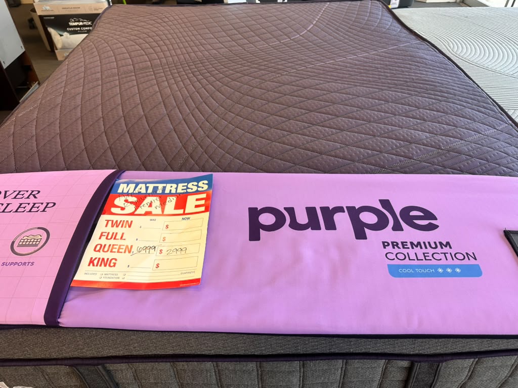Queen Purple Rejuvenate + BT6500 Adjustable Base – Only $3,999!