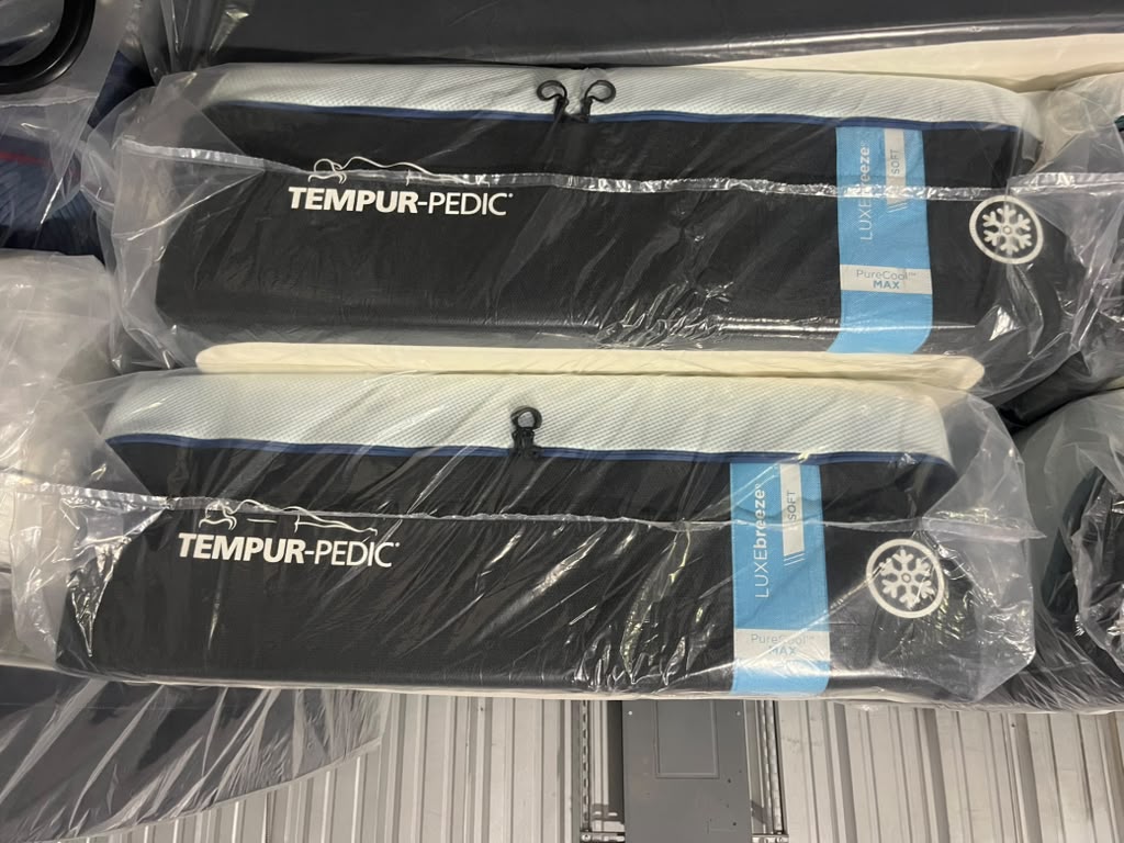 Split King Tempur-Pedic LuxeBreeze Soft Mattresses – $3,499