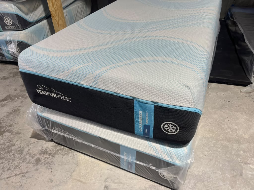 Split King Tempur-Pedic LuxeBreeze Soft Mattresses – $3,999