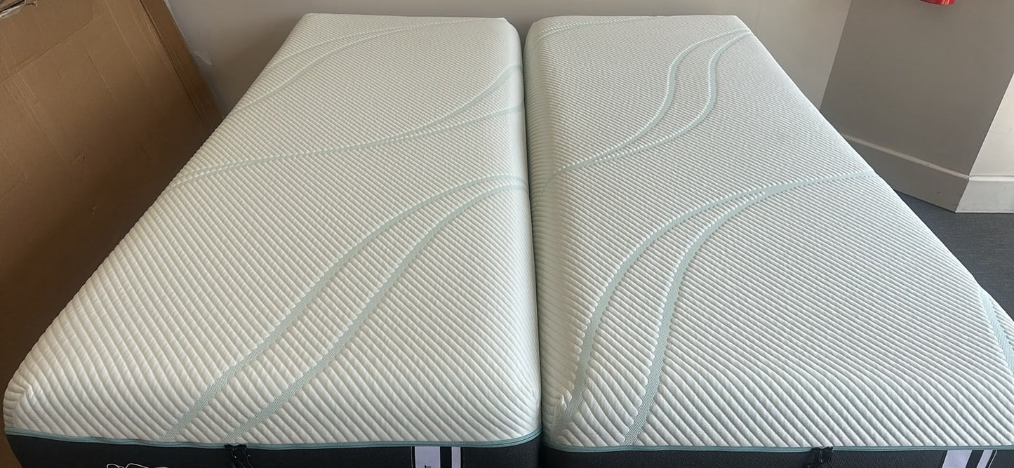 Split California King TEMPUR-ProAdapt Medium Hybrid + Adjustable Base – $1,999