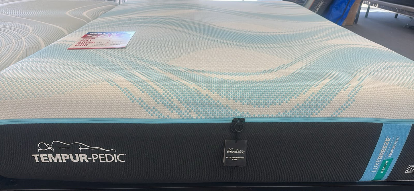 Tempur-Pedic LuxeBreeze Medium King + TEMPUR-Ergo Smart Base – ONLY $5,799!